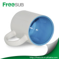 Freesub intérieure couleur sublimation 11oz tasses à café blanc